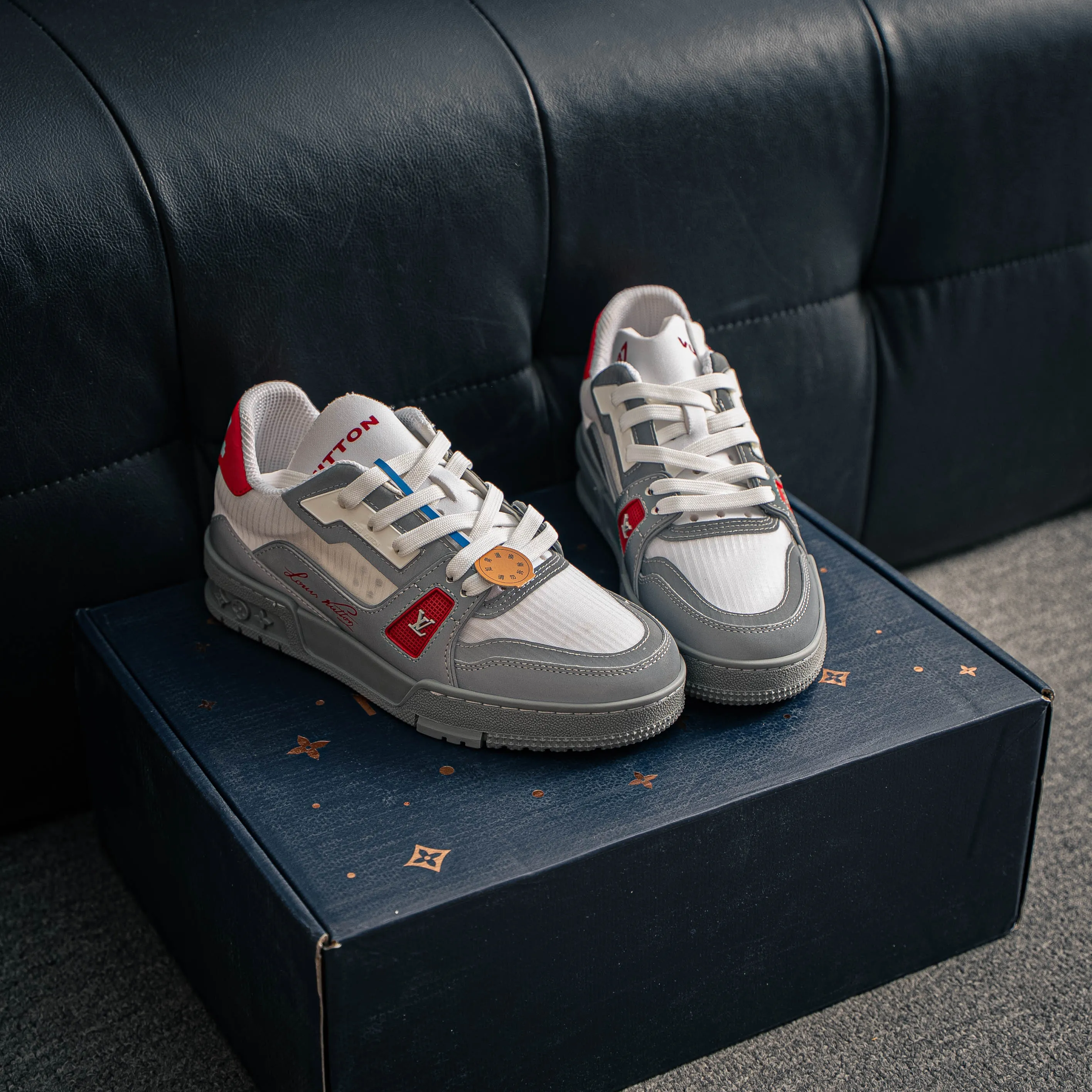 【YS 】 Premium LOUIS VUITTON LV Trainer CUP Mesh Breathable Shoes ✦ ， 37 Series ✦ + Shoes